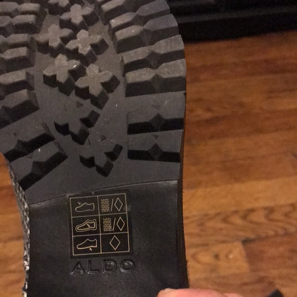 Aldo Black & White Glen Plaid Booties - Picture 9 of 12